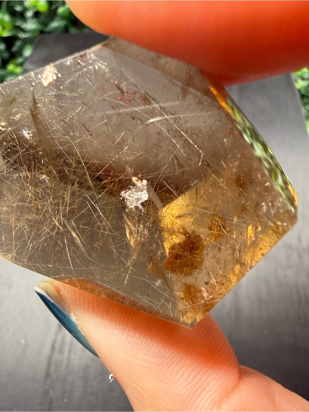 Smoky Rutile With Garden Quartz Freeform - Picture 4 of 12